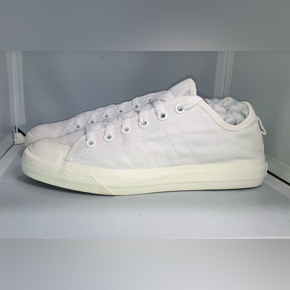 Adidas Nizza RF Triple White Men 10/Womens 11.5 - Picture 11 of 13